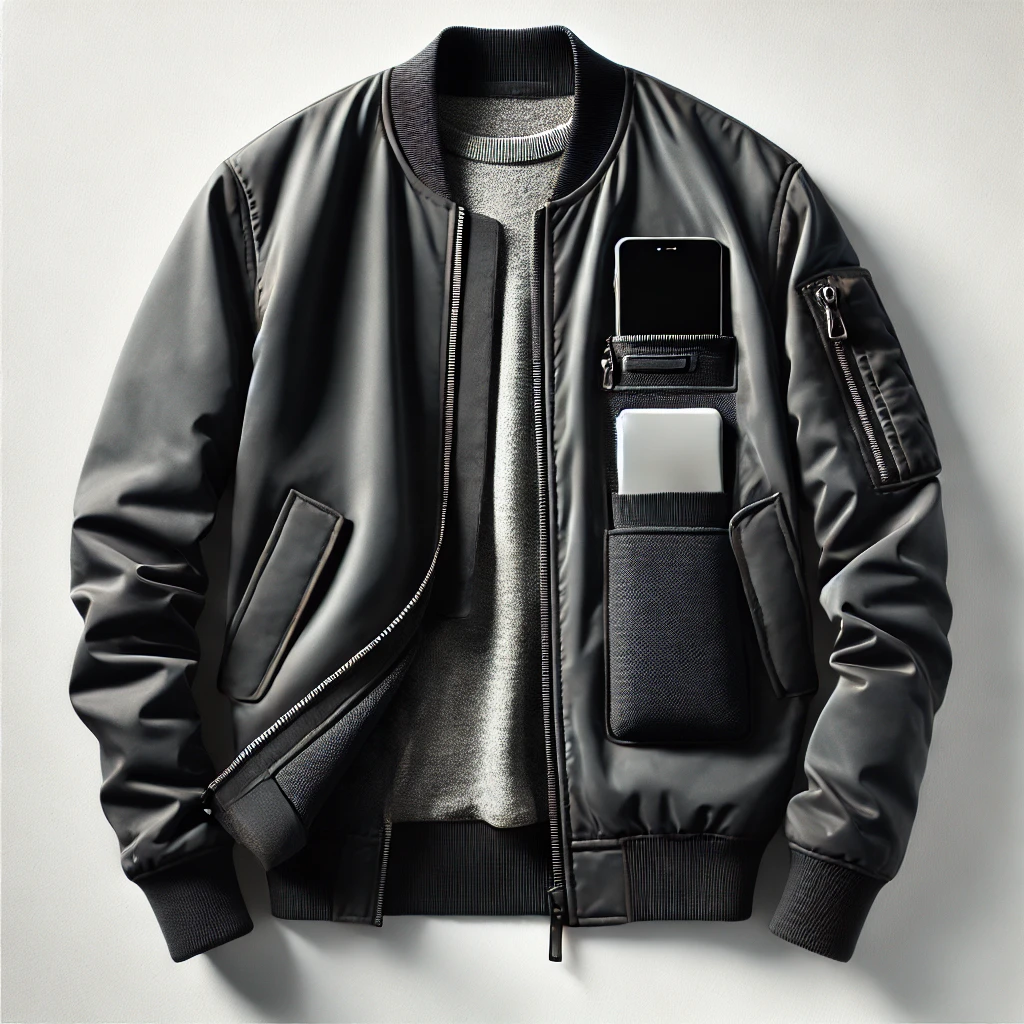 Black Bomber Jacket